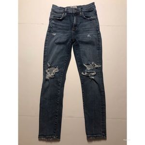 Agolde High Waist destroyed knee skinny Jeans 25